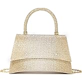 Sweetovo Rhinestones Clutch Purse for Women Sparkly Shoulder Bag and Handbags for Wedding Party Evening Crossbody Bag