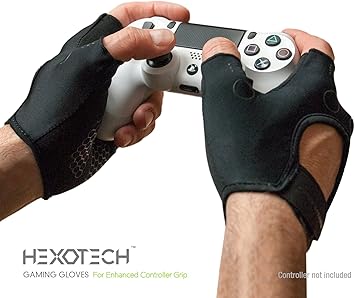 Amazon Foamy トカゲ ゲームグローブ グリップ付き ヘキサテック プロゲーマー 汗防止 指なし タクティカルコントローラーグローブ グリップ用 Xbox One Playstation 4 スイッチ用 2グローブセット Foamy Lizard スポーツ アウトドア