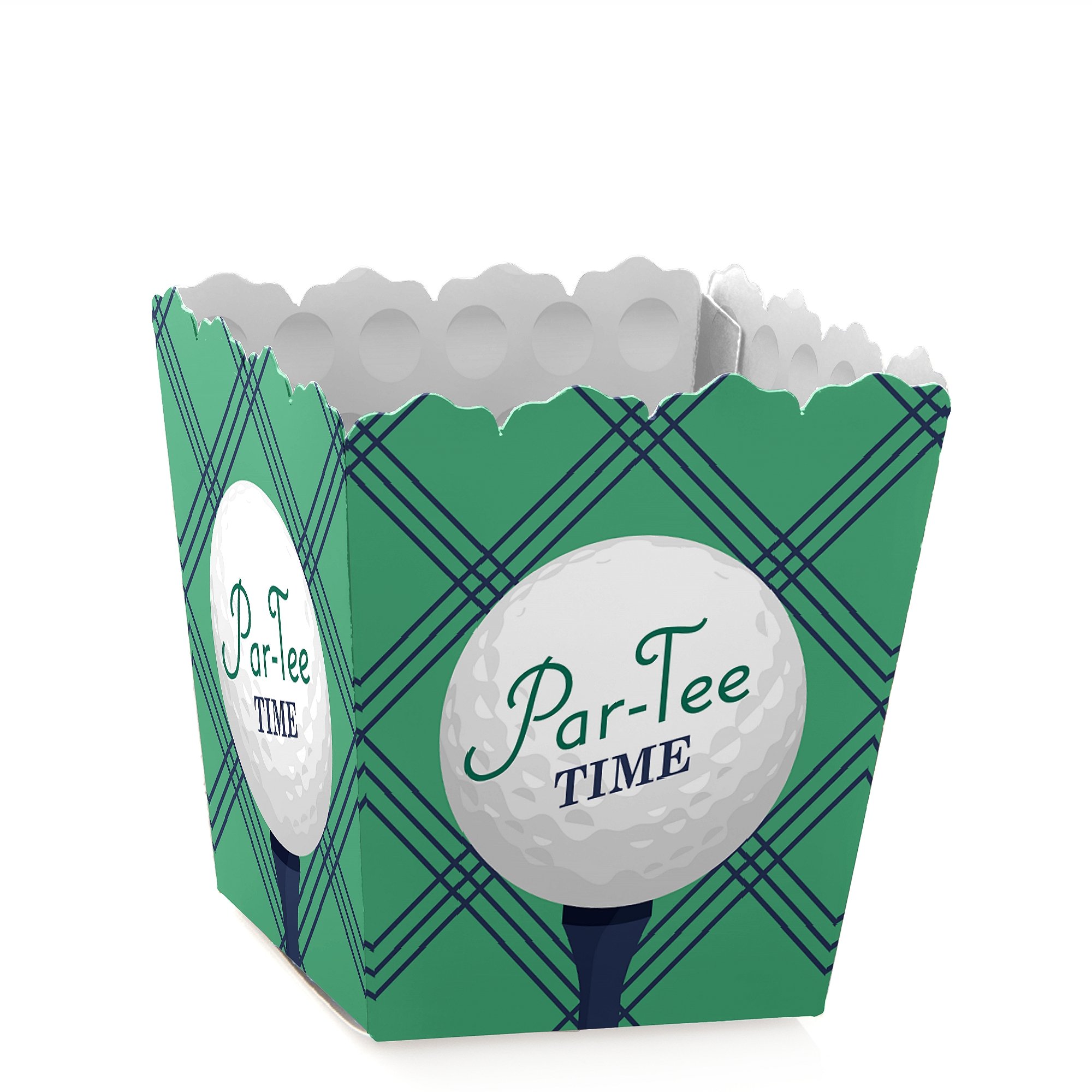 Big Dot of Happiness Par-Tee Time - Golf - Party Mini Favours Boxes - Retirement or Birthday Party Treat Candy Boxes - Set of 12