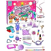 Girls Advent Calendar 2025 Kids - 24 Unique Surprises Christmas Gifts for Girls - Kids Advent Calendar 2025 with Jewelry, Fid