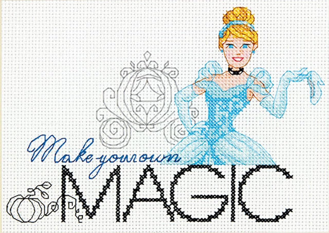 Amazon ディメンジョンズ クロスステッチ 刺繍キット ディズニープリンセス シンデレラ Dimensions Needlecrafts Counted Cross Stitch Disney Princess Cinderella Make Your Own Magic 並行輸入品 刺しゅうキット 通販