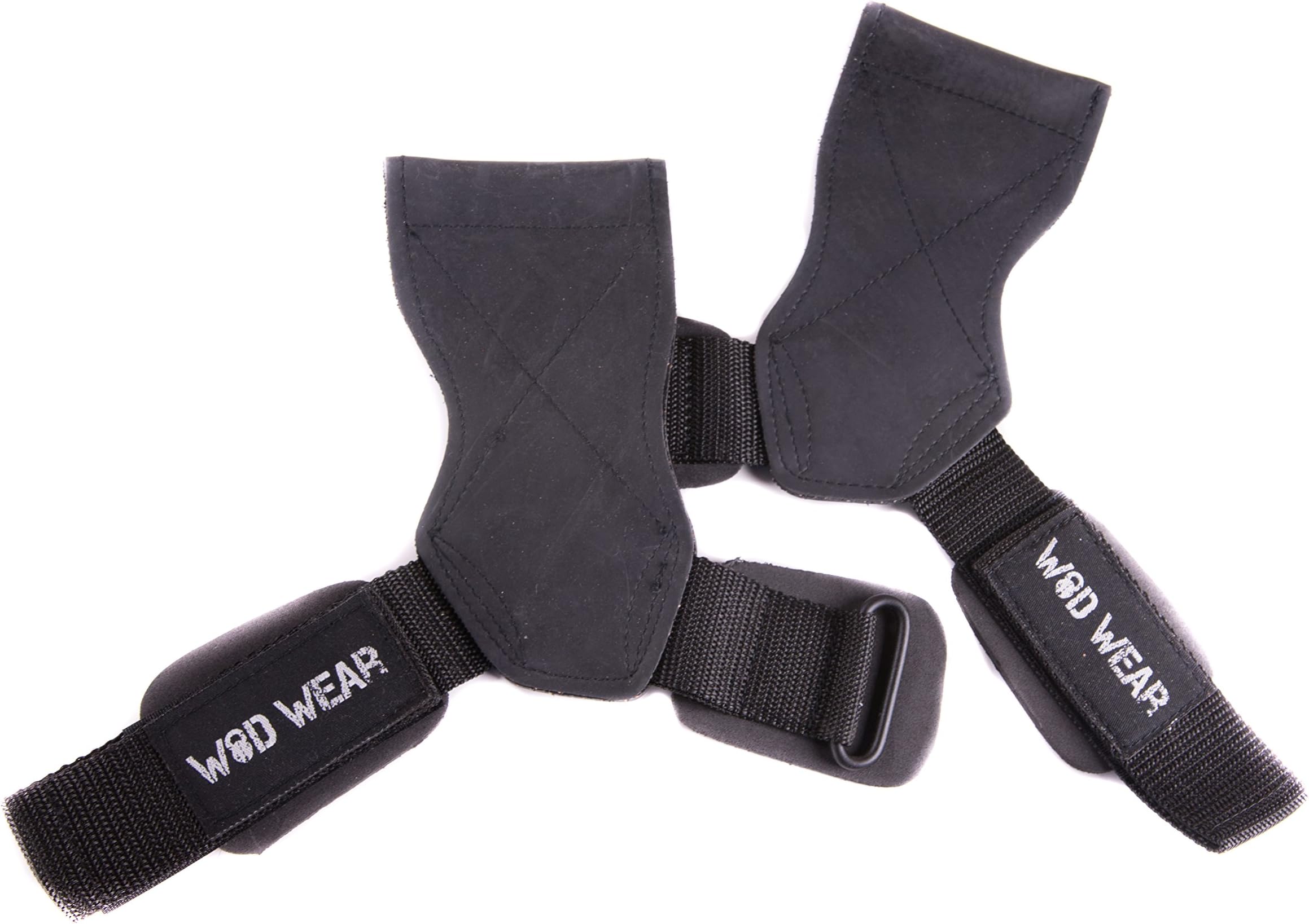WOD Wear Lifting Strap Grip Rubber Hand Grip Protectors, Powerlifting, Weightlifting, Bodybuilding, Exercise, Fitness - Unisex - Protect Wrists and Increase PRS - (Pair)