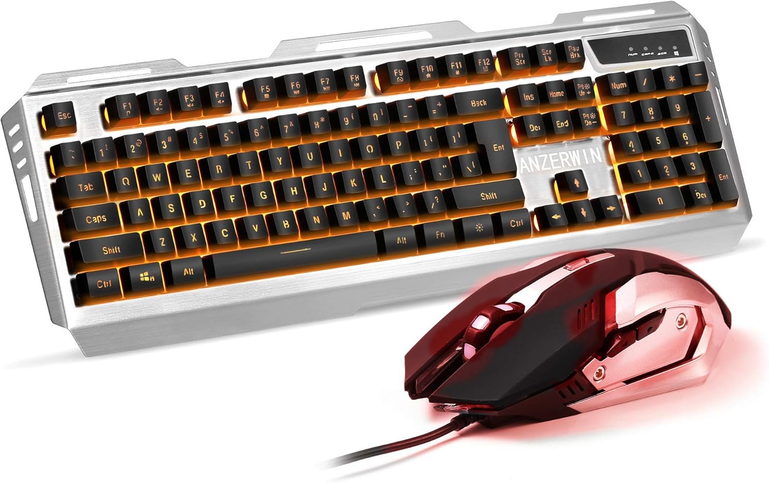 Colorful Keyboard and Mouse Combo for Gamers, Color Changing Keyboard