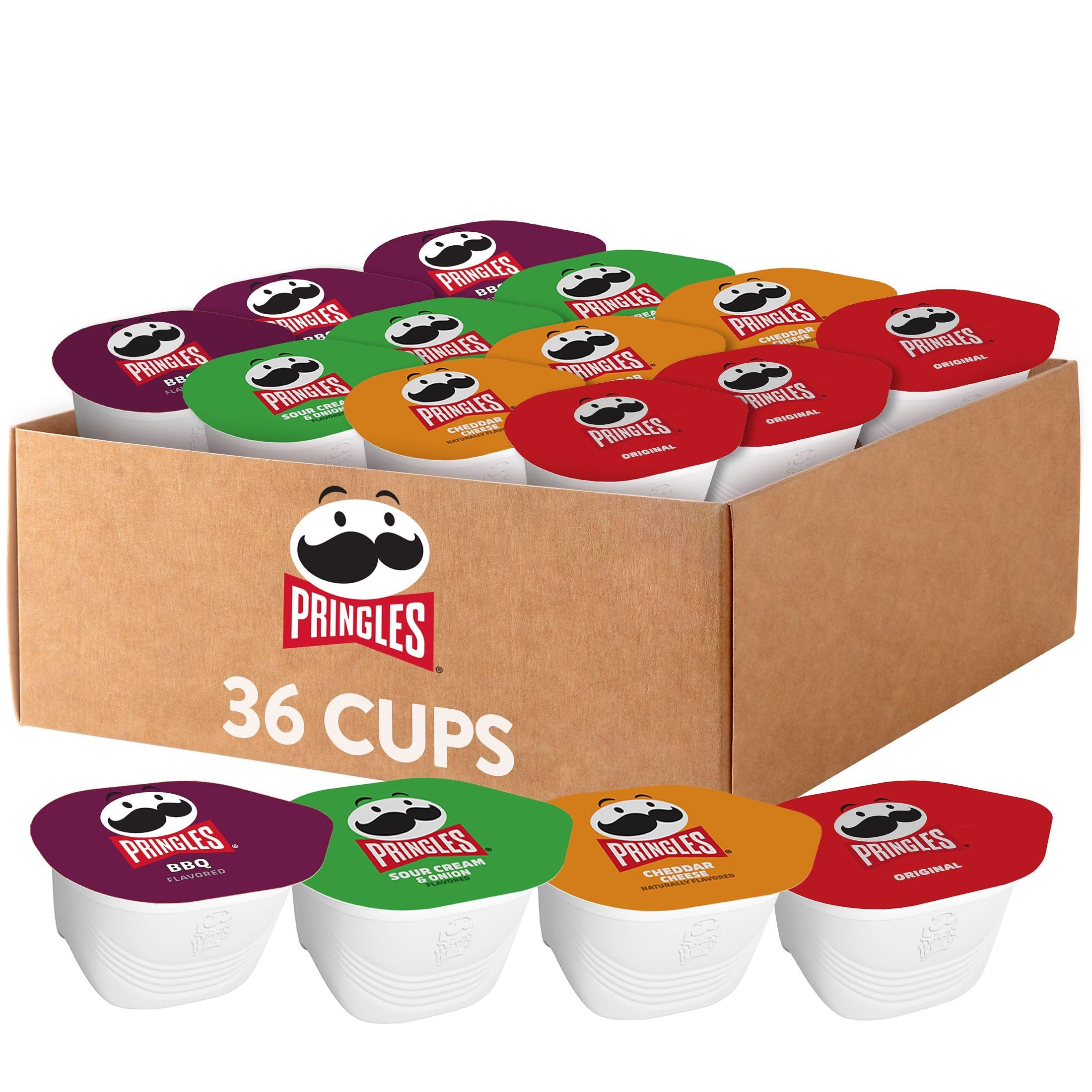 Photo 1 of Pringles Potato Crisps Chips, Snack Stacks, Lunch Snacks, Office and Kids Snacks, Variety Pack (36 Cups)