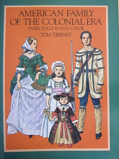 colonial paper dolls