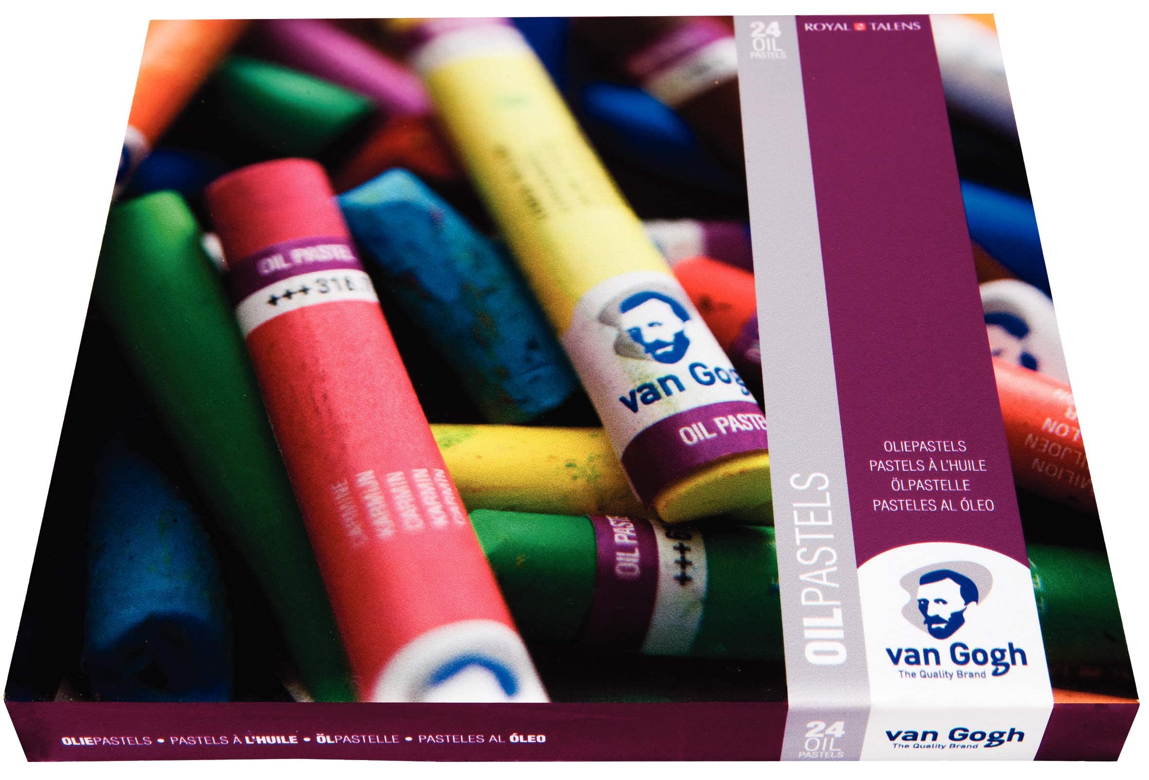Van Gogh Oil Pastel, Round Full Stick, 24-Piece Set