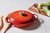 LE CREUSET Signature Shallow Casserole 30cm Flame Ss Knob Le Creuset view 5