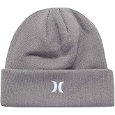 Hurley Men's Winter Hat - Icon Knit Cuffed Beanie for Men - Skull Caps for Men