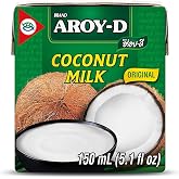 Aroy-D Coconut Milk Mini-size 5.1 Fluid Ounce (150ml), Pack of 6