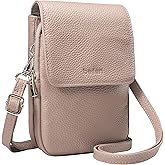 befen Genuine Leather Small Crossbody Bags for Women, Cell Phone Cross body Purse Bag with RFID Blocking Card Slots