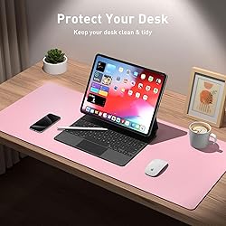 Aothia Leather Desk Pad Protector, Mouse