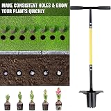 Jardineer Bulb Planter Tool Set 3PCS with Long Handle & Gloves view 6