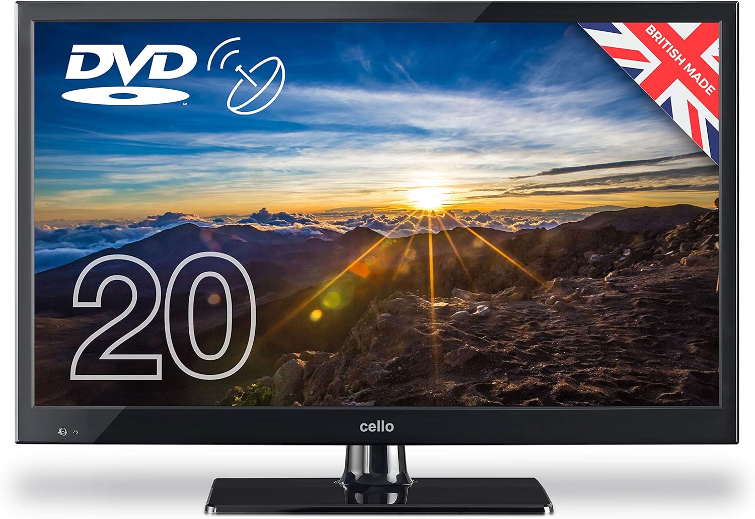 Cello 20" ZSF0202 12V 12 Volt Freeview HD TV with DVD for Caravans