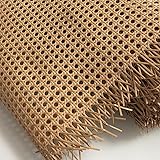 Plastic Rattan Cane Webbing 16"×40", Coffee Color