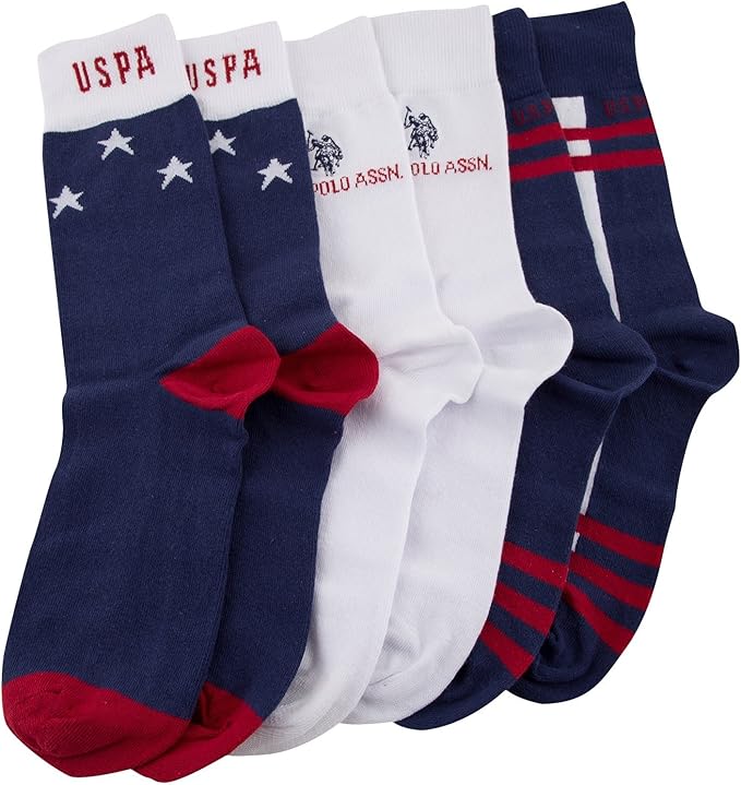 US Polo Association Men's Socks Pack Of 3 With A Autumn Soap Free Size