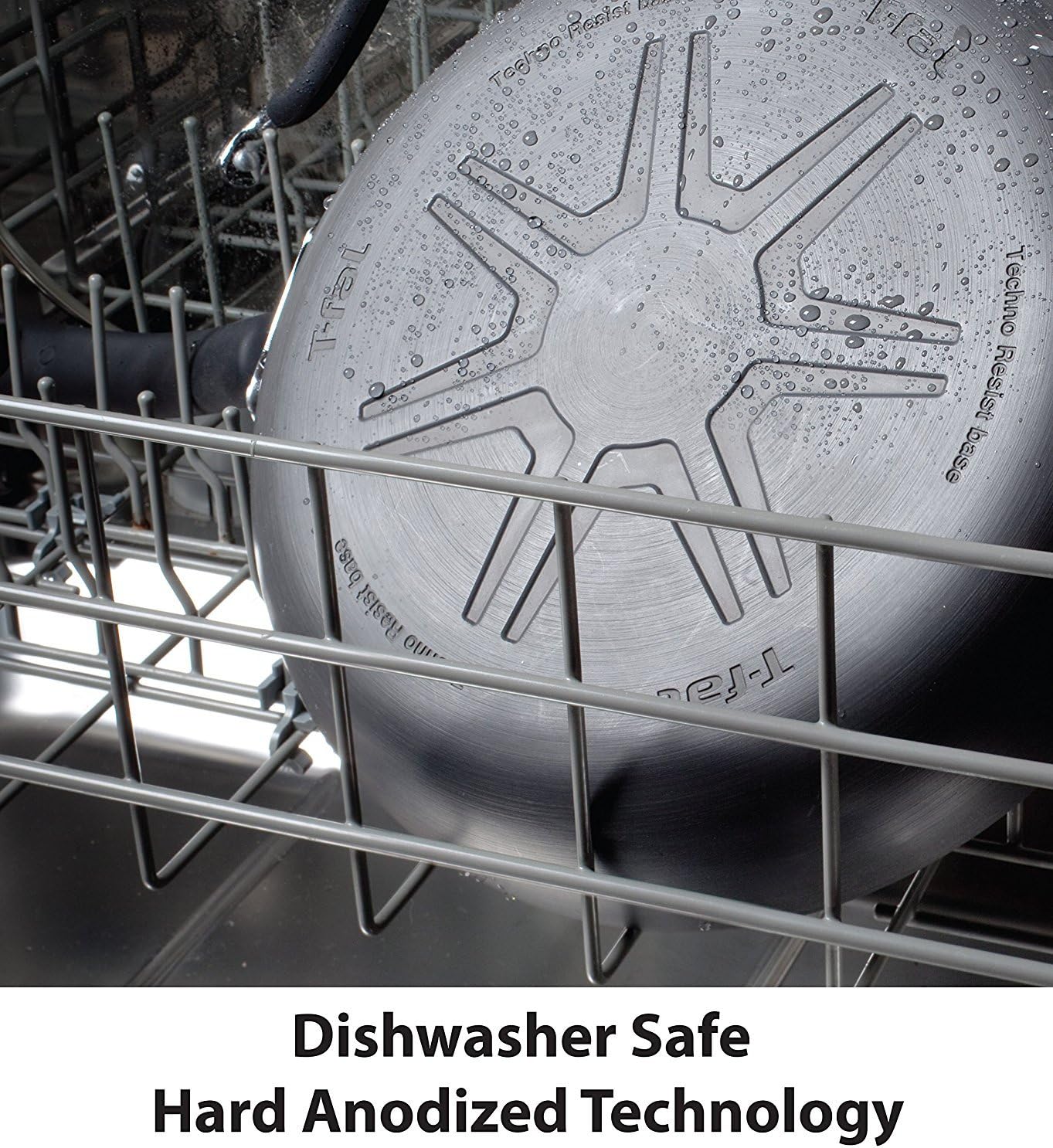 T-fal Ultimate Hard Anodized 2-Piece Scratch Resistant Titanium Nonstick Thermo-Spot PFOA Free 10/12-Inch Cookware Set, Gray, E765S274: Kitchen & Dining