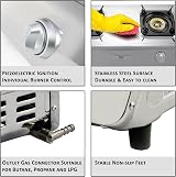 NJ The Right Choice NGB-200 Portable 2 Burner LPG Gas Stove 24 500 BTU view 4