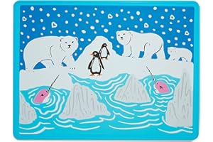 Munchkin® WildLove Reversible Silicone Placemat for Kids, 1pk, Polar Bear