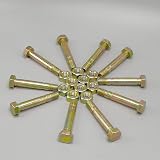 shiosheng 10pcs Shear Pins and Nuts 52100100 for Rotary 5575