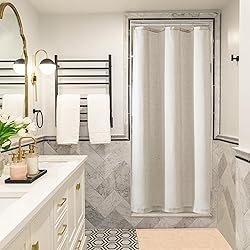 Oatmeal Linen 36x72 Shower Curtain for Shower Stall