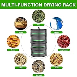 iPower Herb Drying Rack Zippered 4 Layer
