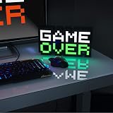 Paladone Game Over 8-Bit Pixel Light Color Changing Sound Reactive 30cm view 8