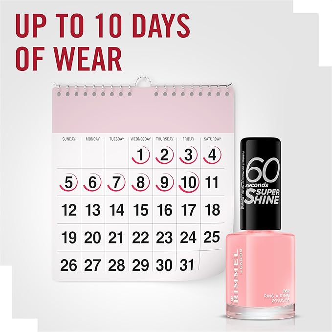 Buy Ring A Ring O Roses Rimmel 60 Seconds Super Shine Nail Polish 8 Ml Ring A Ring O Roses Online At Low Prices In India Amazon In