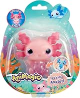 Animagic Lets Glo Axolotl Pink | Glowing, Water-Activated, Floating Toy view 1