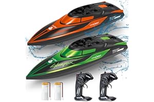 Yamaester RC Boat for Kids Remote Control Boats 2 Pack Toys Waterproof with Rechargable Battery Boat for Pools Lakes Gifts Boys Girls Adults