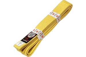Ronin Brand Martial Arts Uniform Solid Colored Rank Belt – Wht, Yellow, Green, Org, Blue, Pur, Red, Brn, & Blk