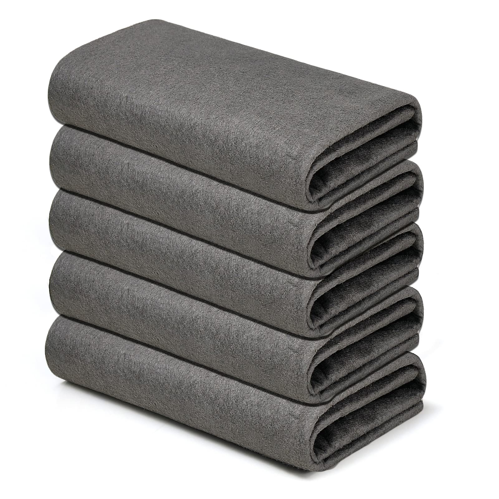 Photo 1 of KTT Thickened Magic Cleaning Cloth,Reusable Microfiber Cleaning Cloth.Lint Free Cloth for Home,Window,Mirror Glass and Cars.(12" x 16",5 Pack)