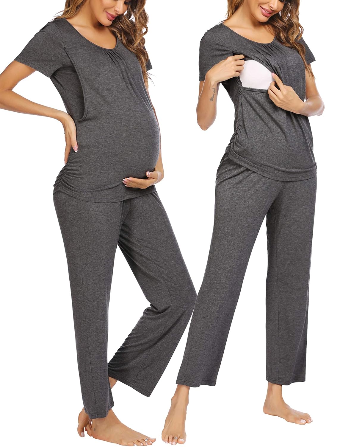 Buy ADOME Soft Maternity & Nursing Pajama Set Labor & Delivery