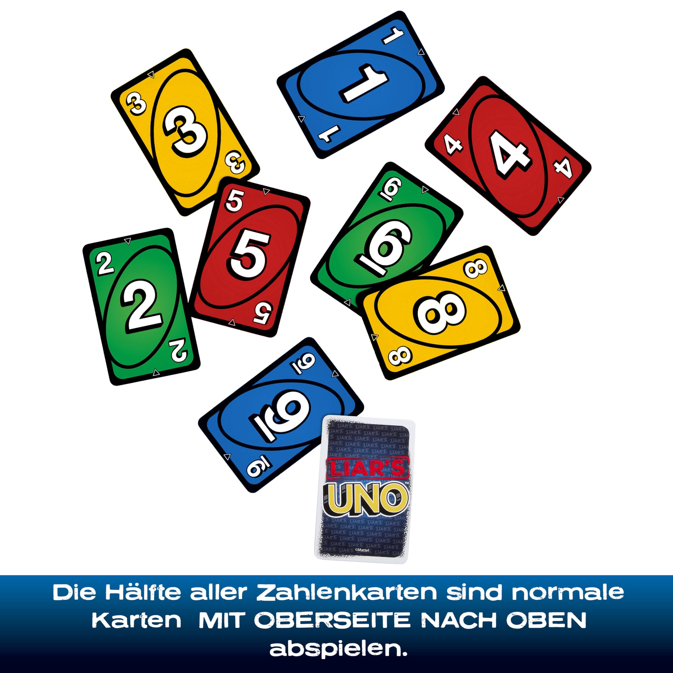 Mattel Games Liar‘s UNO Kartenspiel in Reise- und Aufbewahrungsdose für Erwachsene, Kinder, Familien, Partys und Spieleabende, Lege andere Spieler mit Bluffs und Täuschung herein, JLH68 3