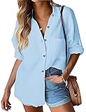 HOTOUCH Oversized Button Down Shirts for Women