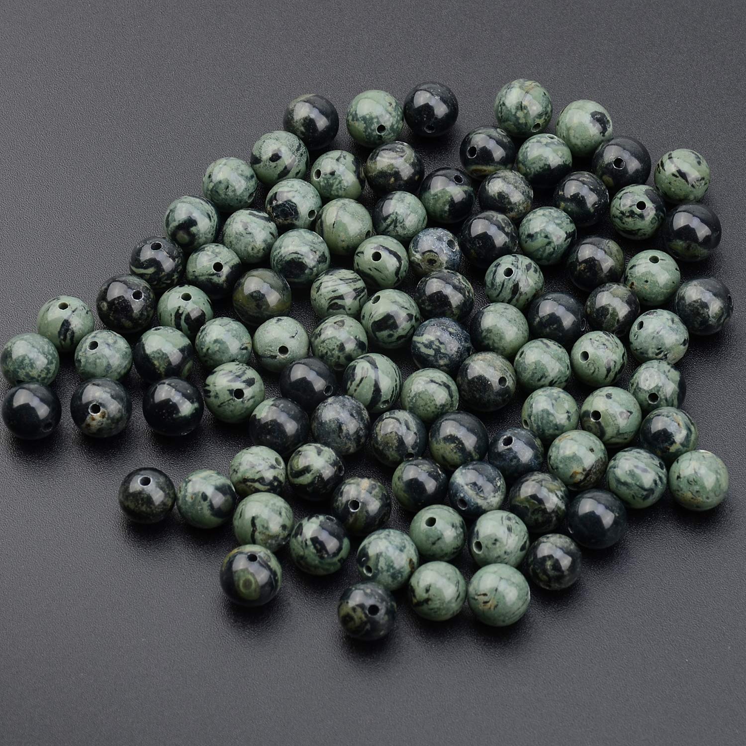BRCbeads Gorgeous Natural Sapphire Jade Gemstone Round Loose Beads 8mm Approxi 15.5 inch 46pcs 1 Strand per Bag for Jewelry Making