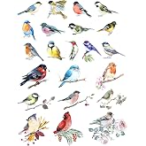 Ceramic Decals - Overglaze - Enamel Decal - Watercolor Birds