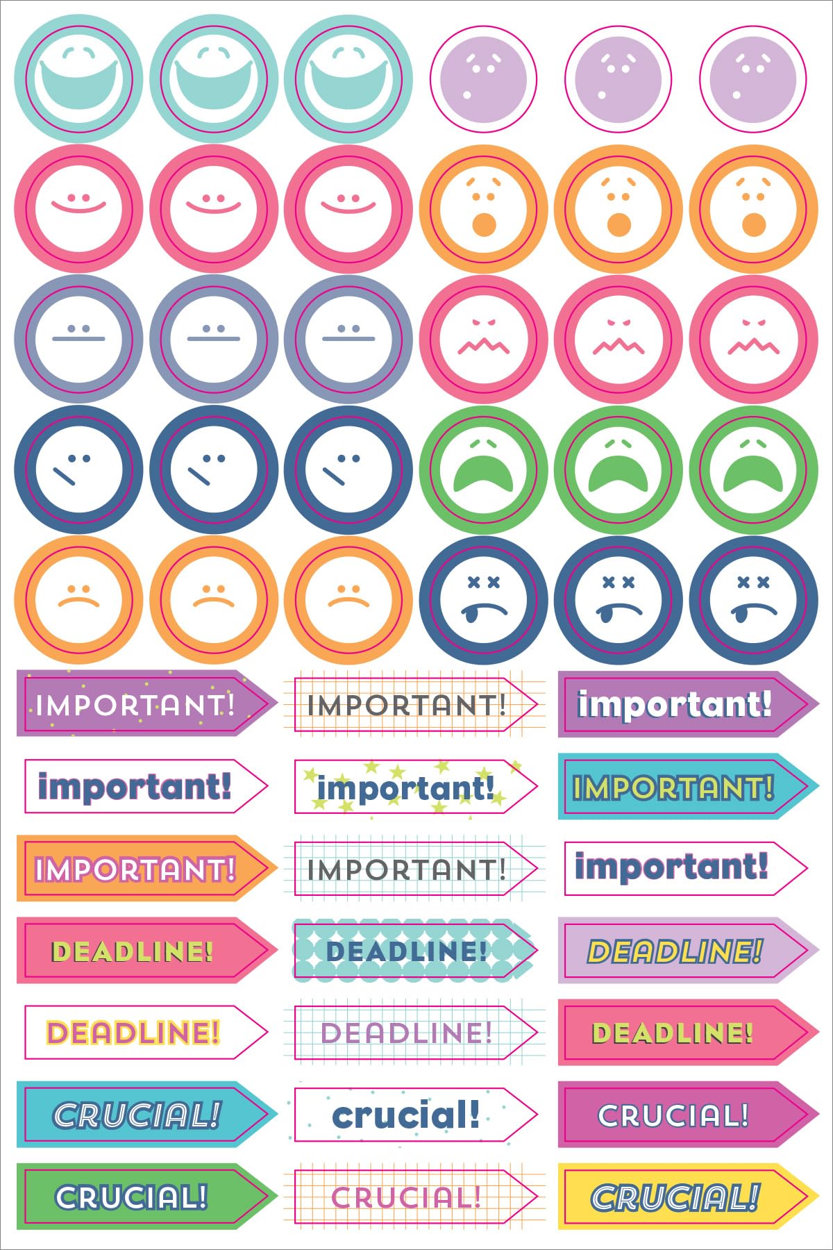 Peter Pauper Press Essentials Weekly Planner Stickers (Set Of 575 Stickers)
