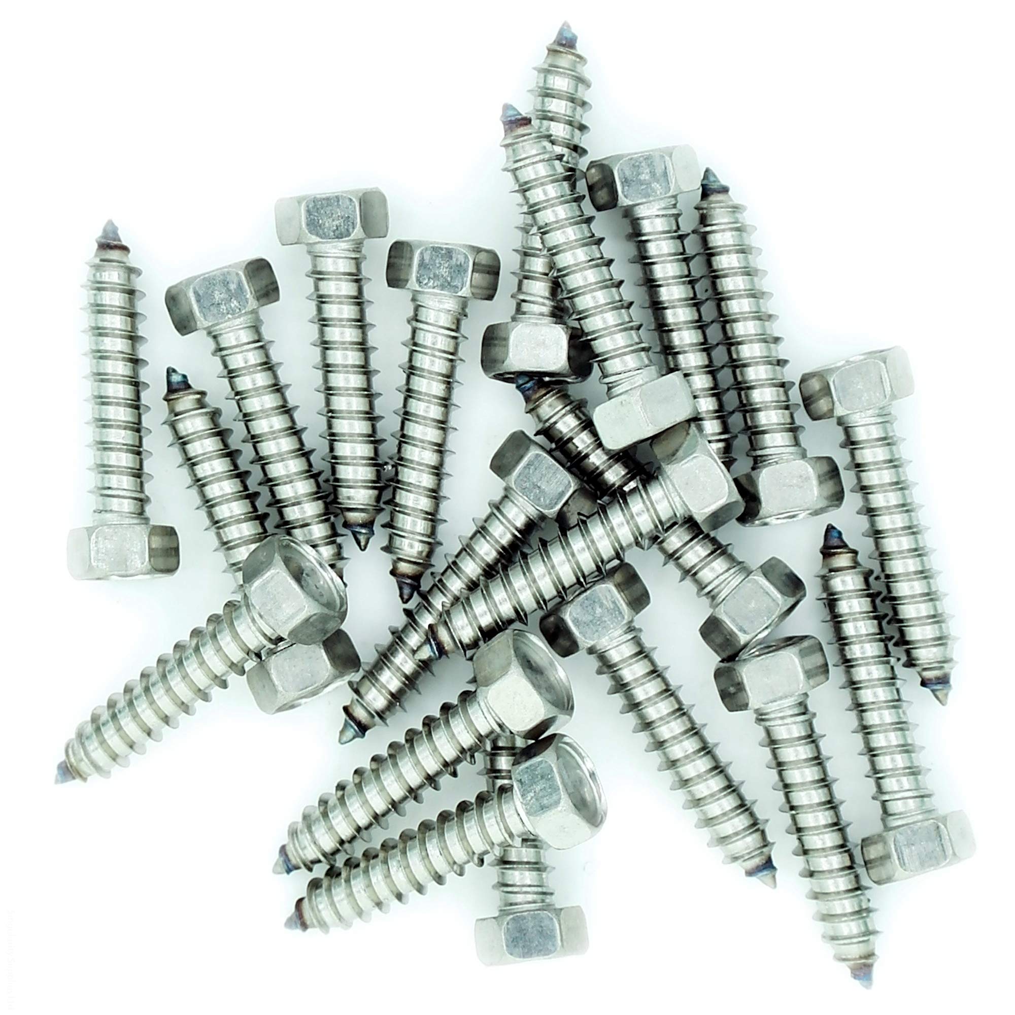 No.8 x 1.3 (4.2mm x 32mm) Hex Self-Tapping Screw - Stainless Steel (A2) (Pack of 20)