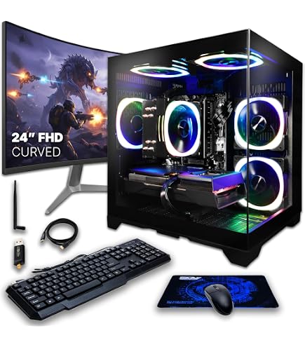 Amazon.com: SAAV Drex Prebuilt Gaming PC Bundle Desktop Tower