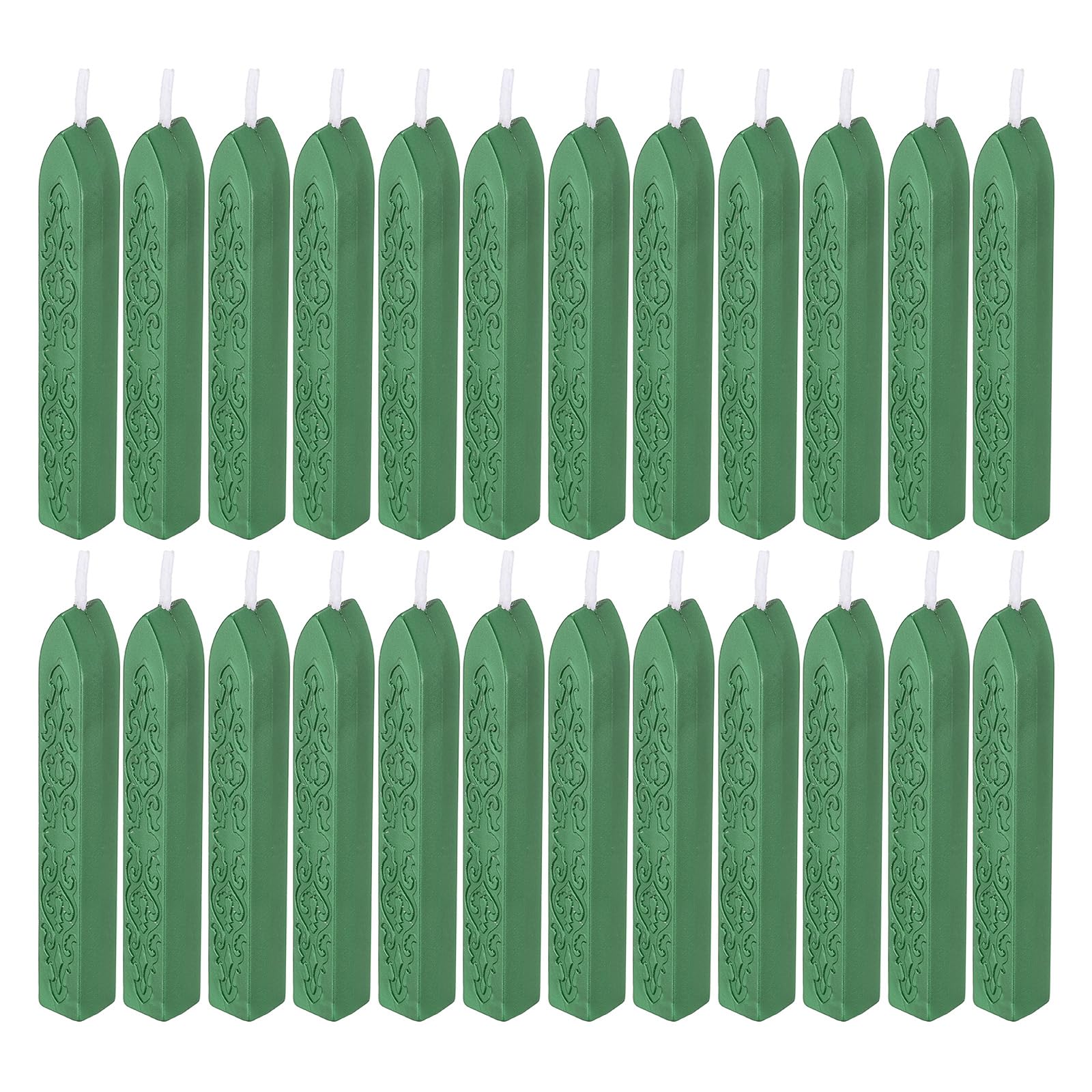 PATIKIL Wax Seal Sticks, 22 Pack Sealing Wax Sticks Sealer for Stamp Seals Letter Wedding Invitation Envelope Craft, Green