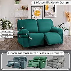 ULTICOR Squared Jacquard Design, Reclining Loveseat