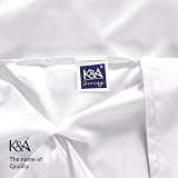K&A Pintuck Pinch Pleat Duvet Cover Set White 137x200 with Pillowcase view 7
