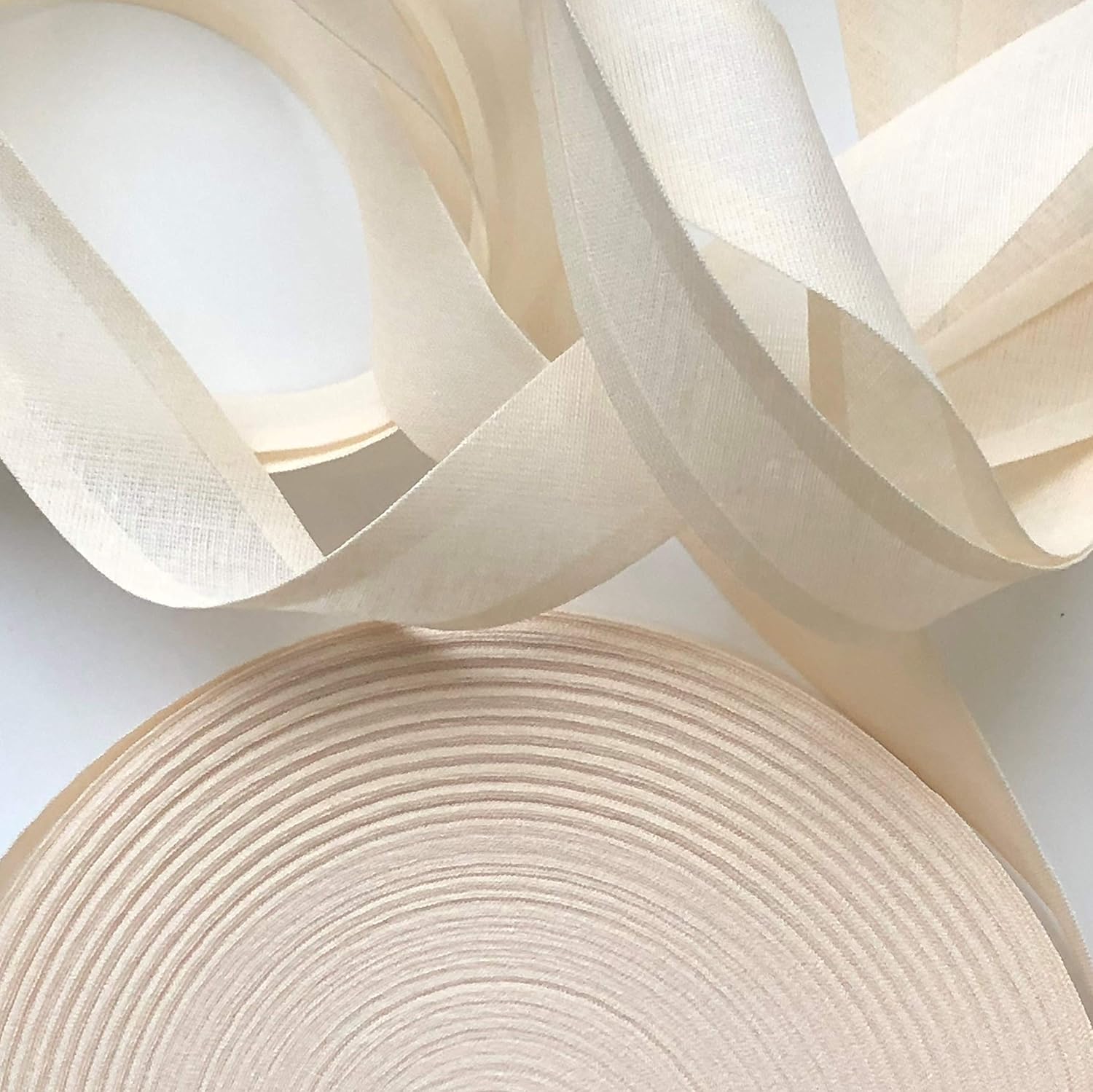 Bias Binding Tape 25mm (1") 100 Cotton (Cream, 5mtrs) Amazon.co.uk