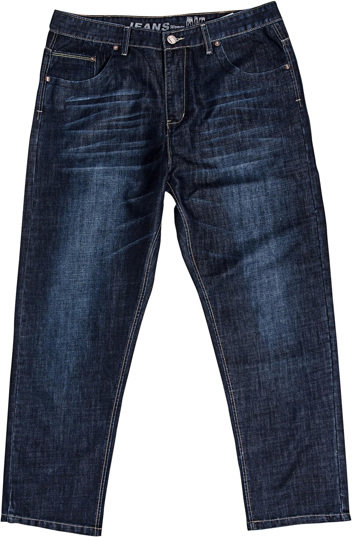Atour Men's Big&Tall Casual Denim Jean Pants Regular Fit Straight Leg Plus Size Blue 46