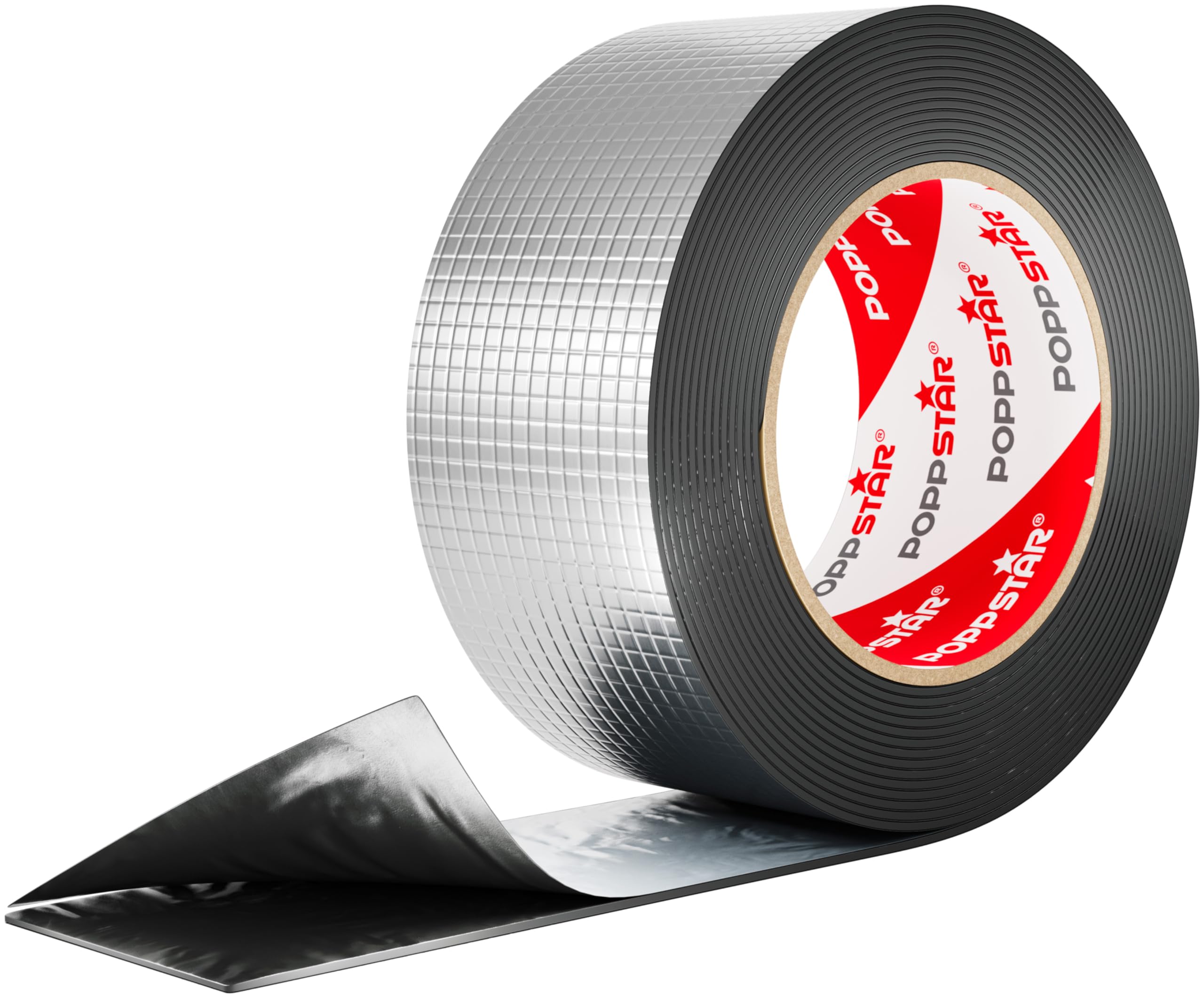 Poppstar Aluminium Butyl Tape (5cm - Extra Wide) Super Waterproof Outdoor Tape (5m Long) Butyl Sealing Tape for Camper, Gutter Repairs and More!