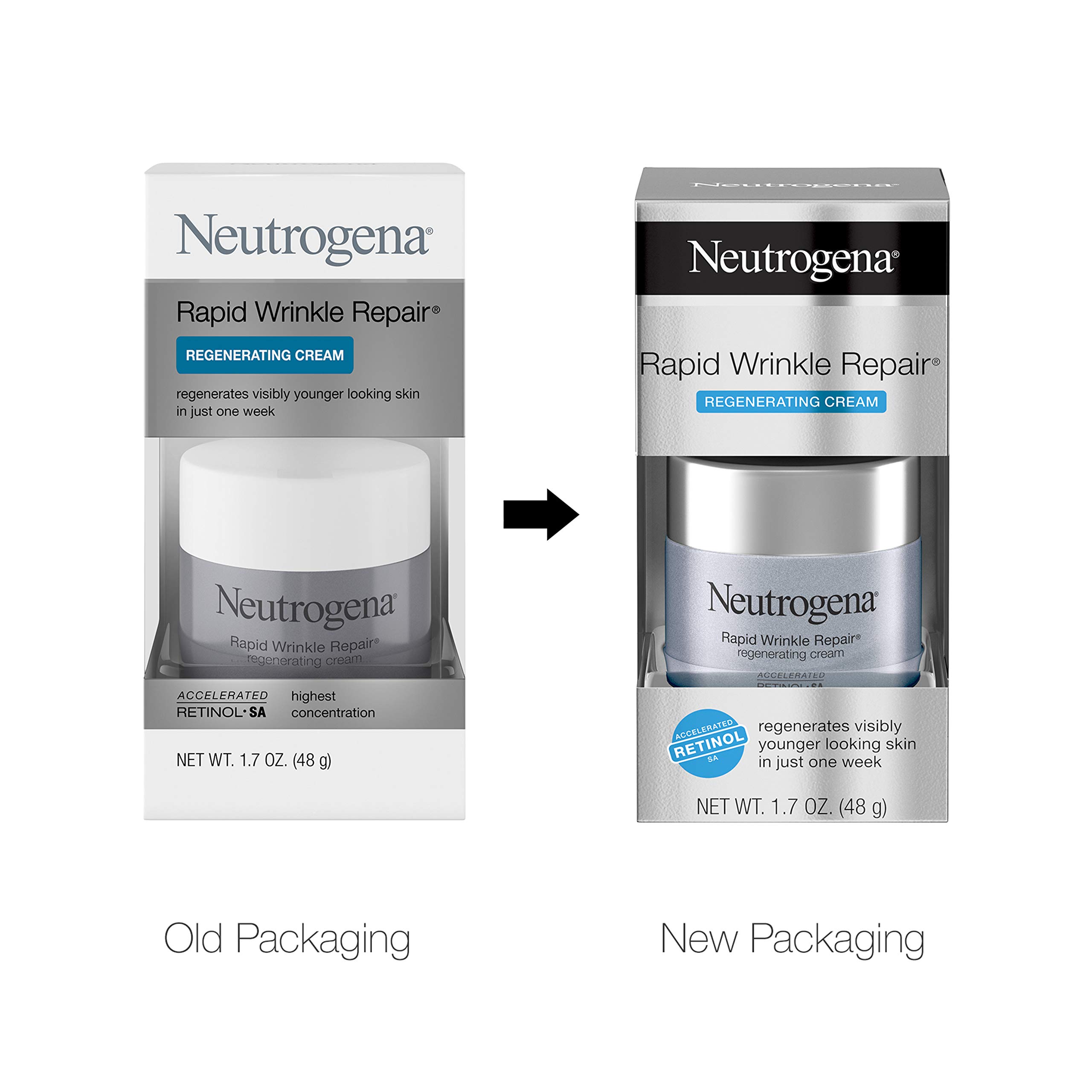 Neutrogena Rapid Wrinkle Repair Retinol AntiWrinkle Regenerating Face