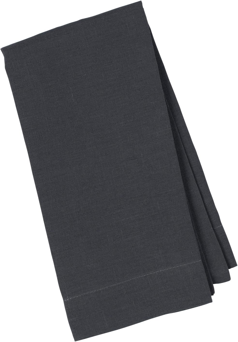 Huddleson Slate Charcoal Grey Pure Linen Napkin 20x20 (Set of Four)