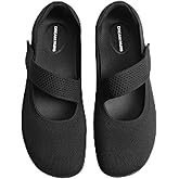 DREAM PAIRS Women's Mary Jane Ballet Flats Barefoot Knit Wide Toe Box Arch Support Flat Shoes for Women Dressy Casual Office Business Work Travel Walk