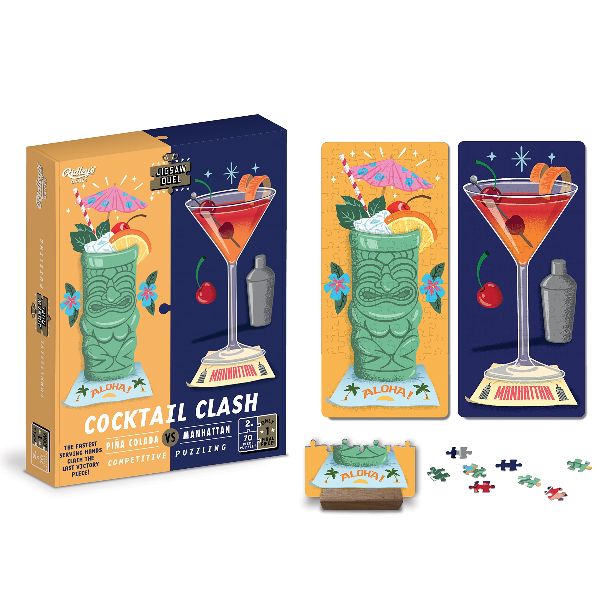 Ridley’s | Jigsaw Duel: Cocktail Clash | Jigsaw Puzzle | 1+ Players