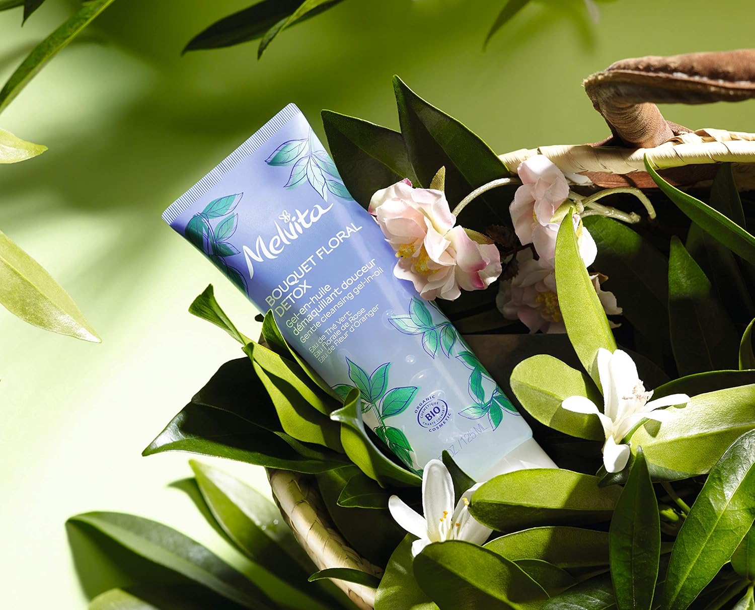 Melvita Floral Bouquet Detox Organic Gentle Cleansing Gel-in-Oil 125 ml, Transparent, 125 ml (Pack of 1) - Image 3